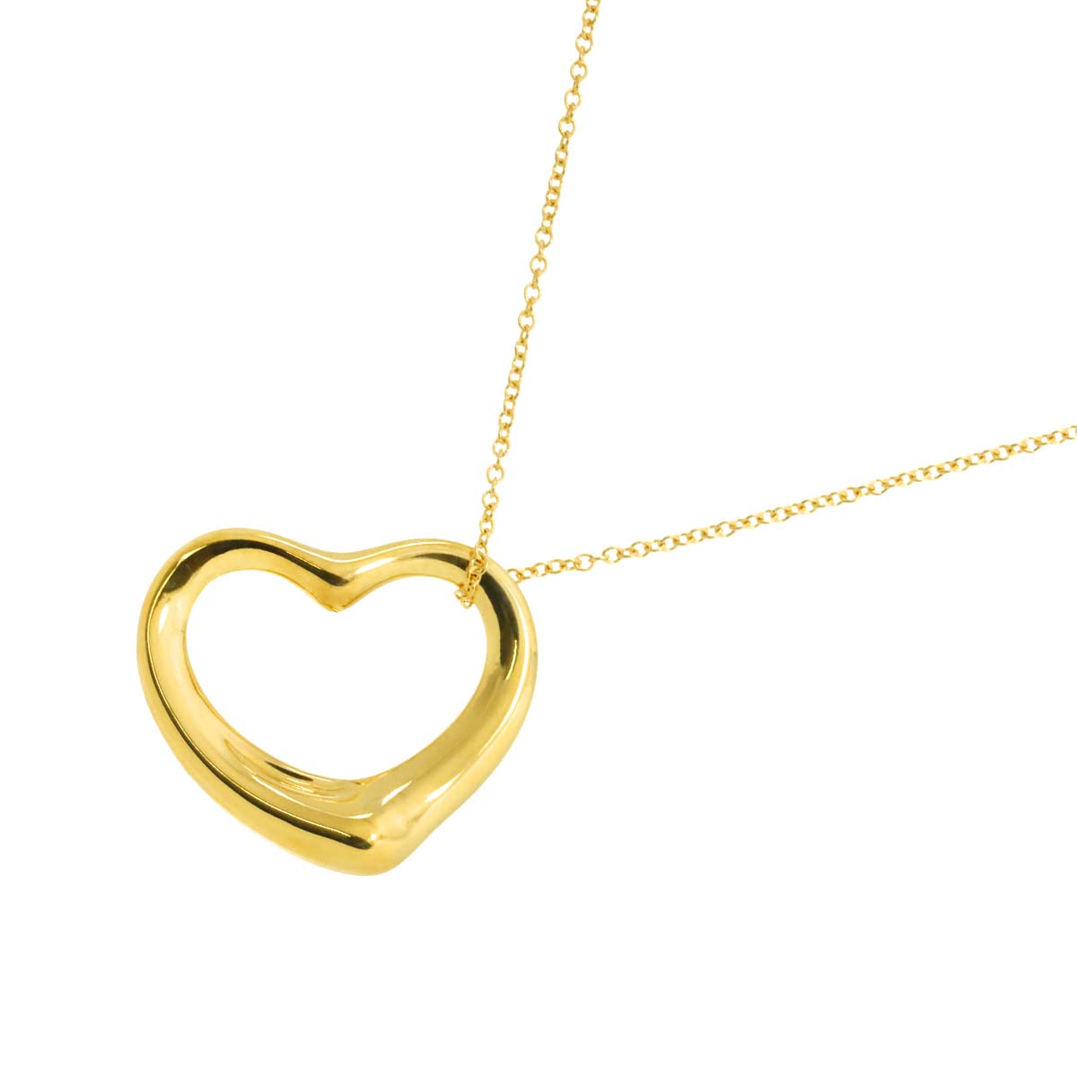 Open Heart Necklace 18K Yellow Gold 750