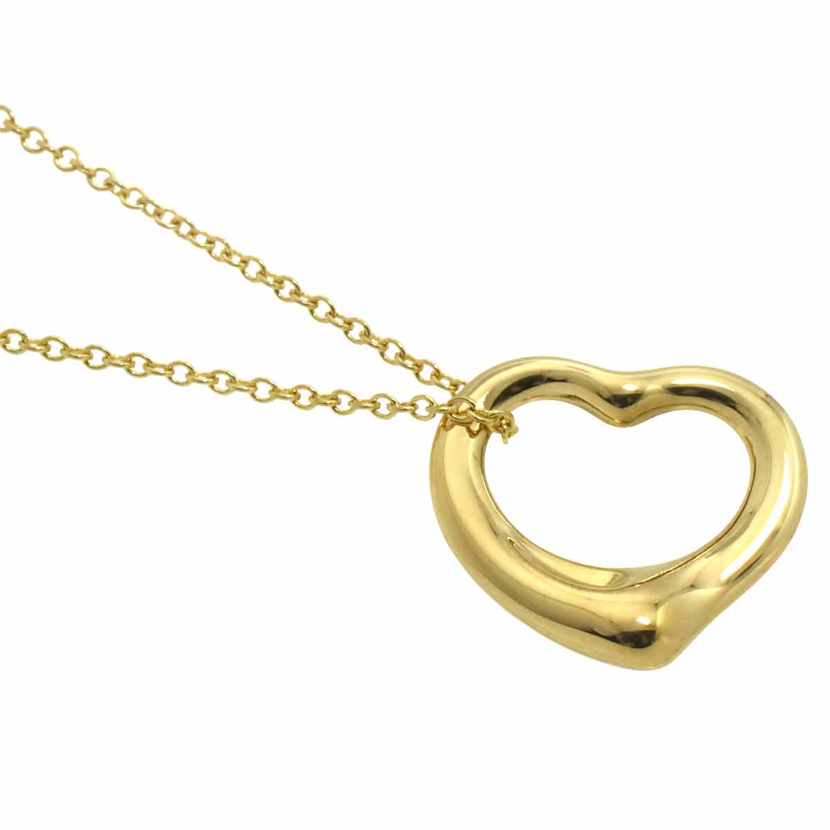 Open Heart Necklace 18K Yellow Gold 750