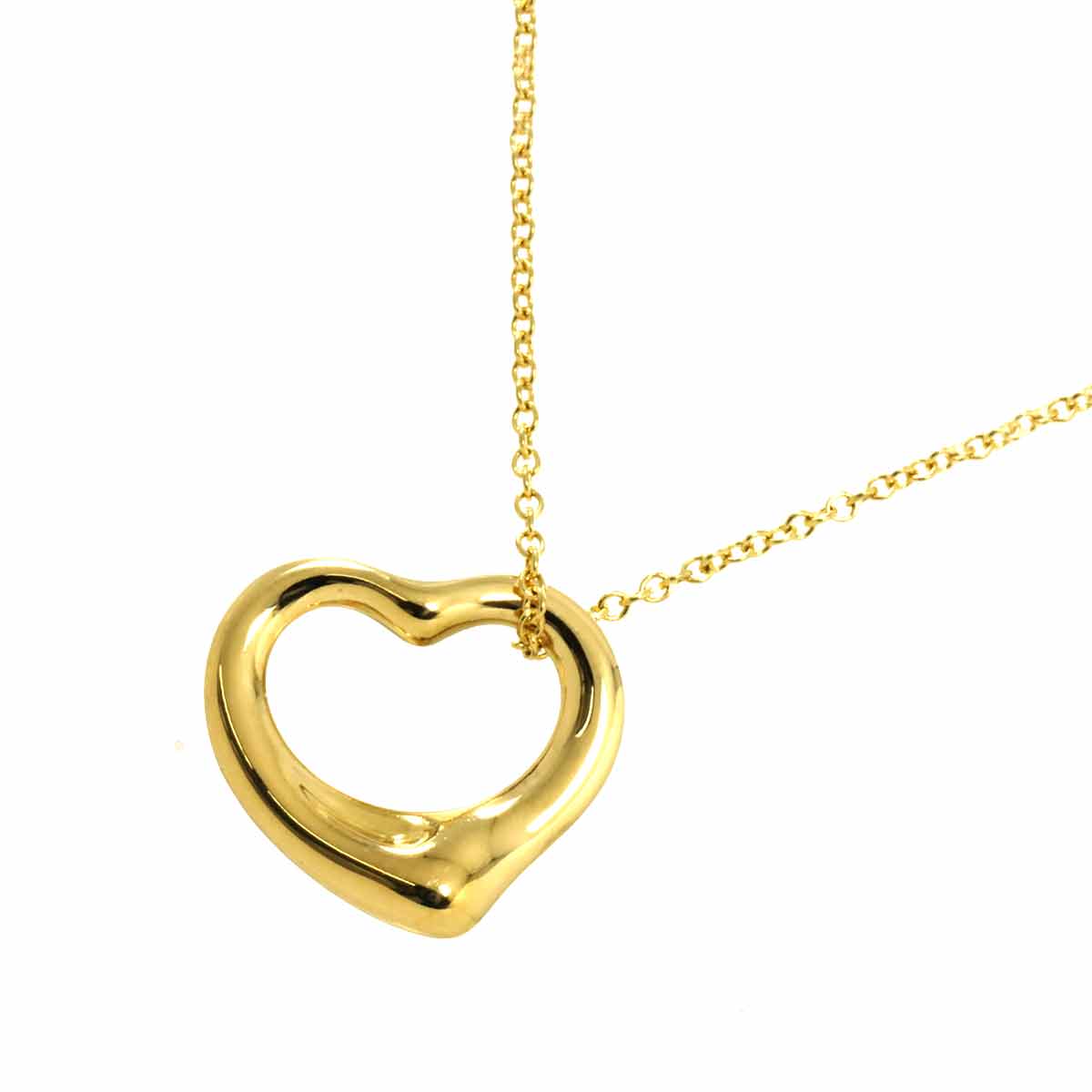 Open Heart Necklace 18K Yellow Gold 750