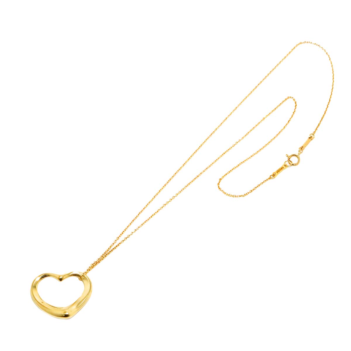 Open Heart Necklace 18K Yellow Gold 750