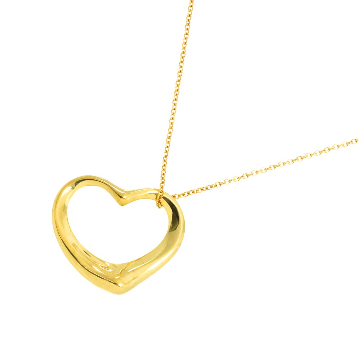 Open Heart Necklace 18K Yellow Gold 750