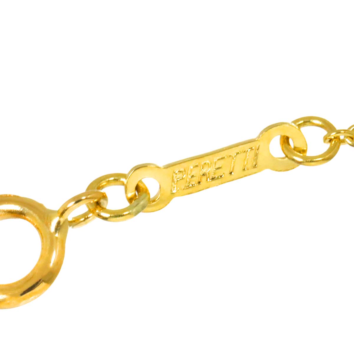 Open Heart Diamond Necklace 18K Yellow Gold 750