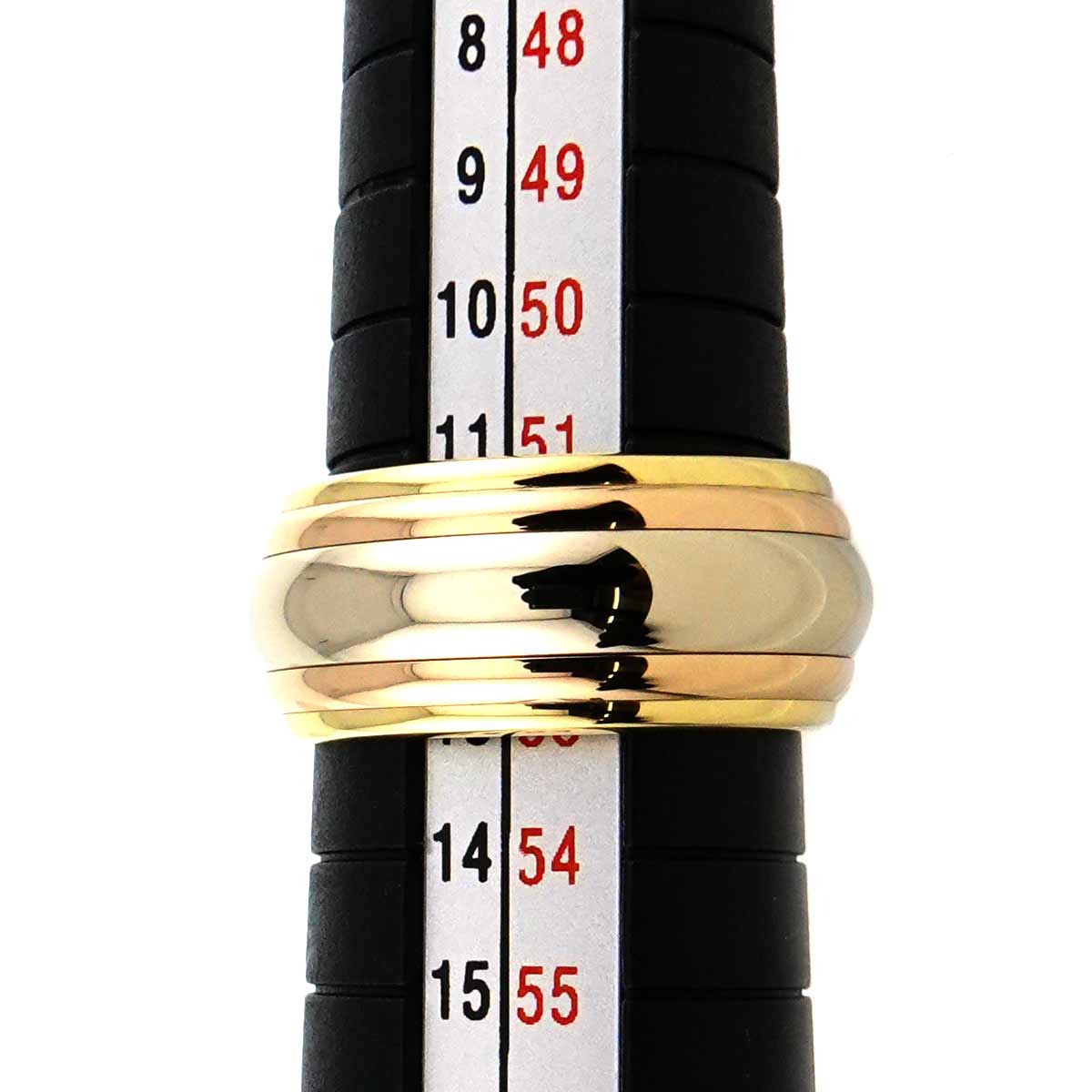 Trinity Three Gold Ring 18K YG WG PG 750 Size52 6(US)