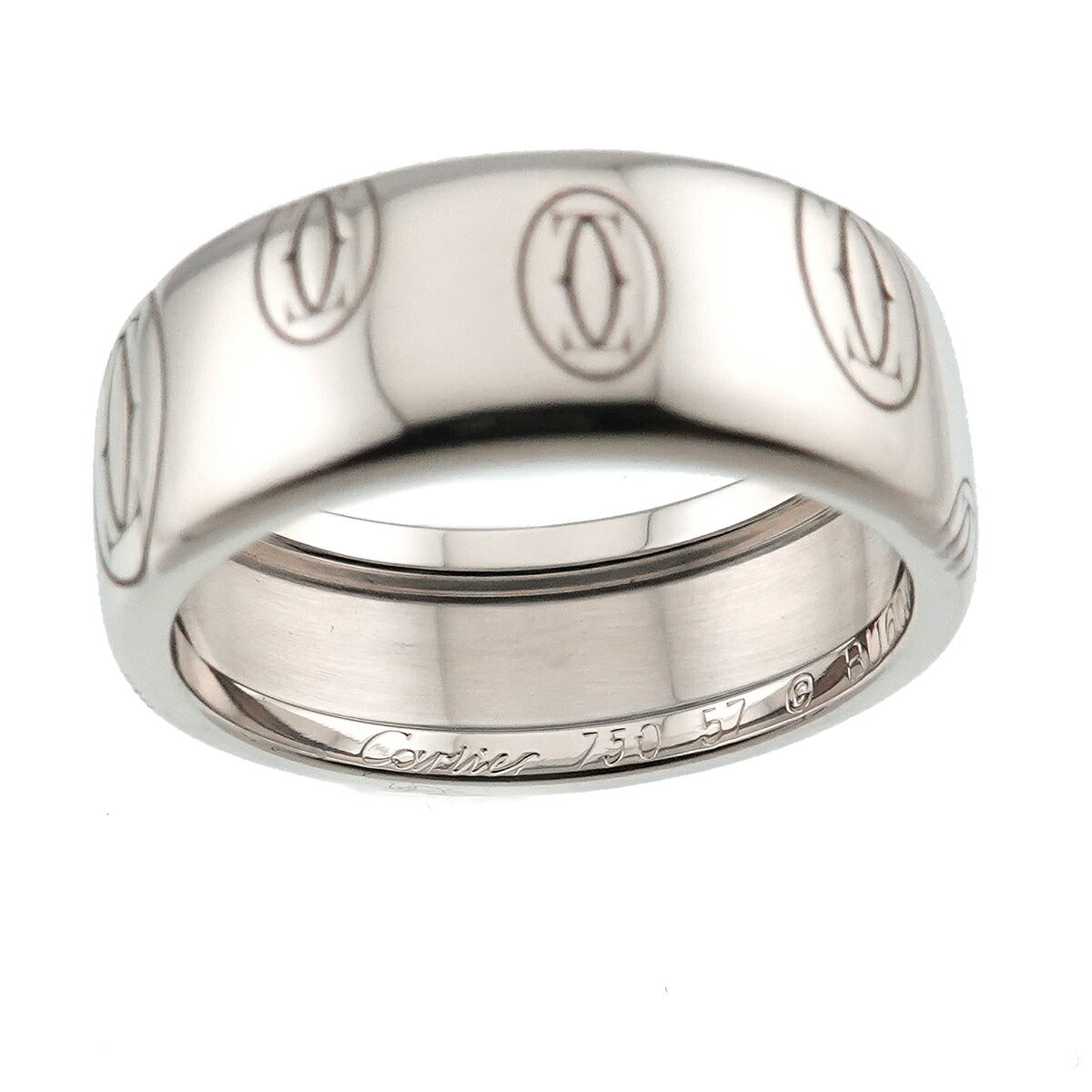 Happy Birthday LM Ring 18K WG 750 Size57 7.75-8(US)