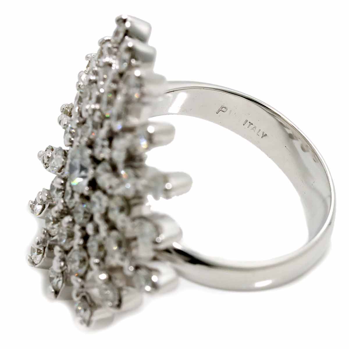 Diamond 0.18ct/1.40ct Ring 18K WG 750 Size5.5-5.75(US)