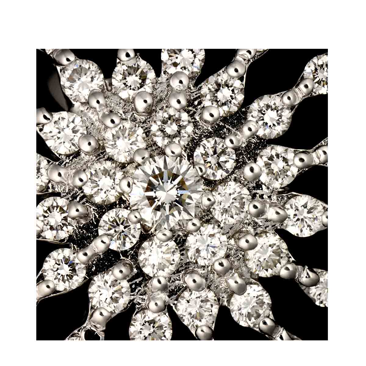 Diamond 0.18ct/1.40ct Ring 18K WG 750 Size5.5-5.75(US)