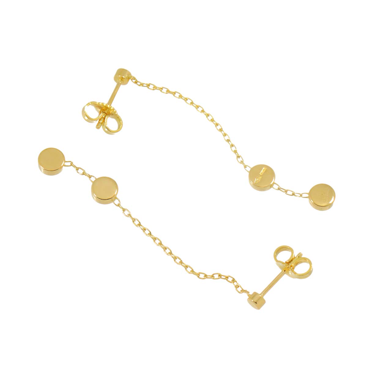 Earrings Pierced 18K Yellow Gold 750