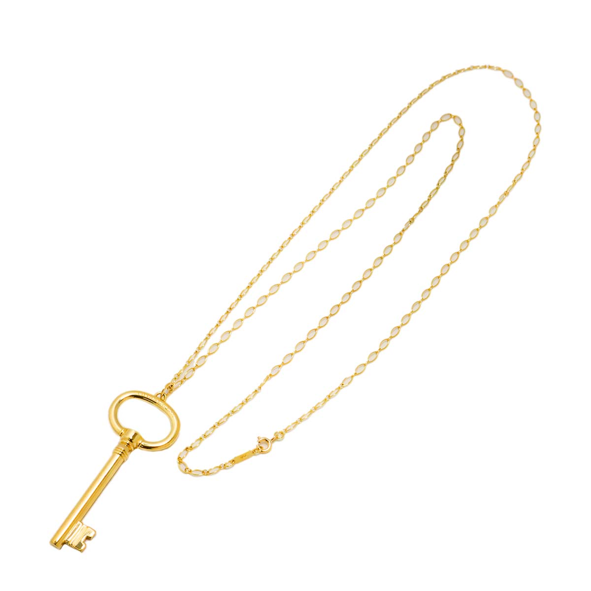 Oval Key Necklace 18K Yellow Gold 750