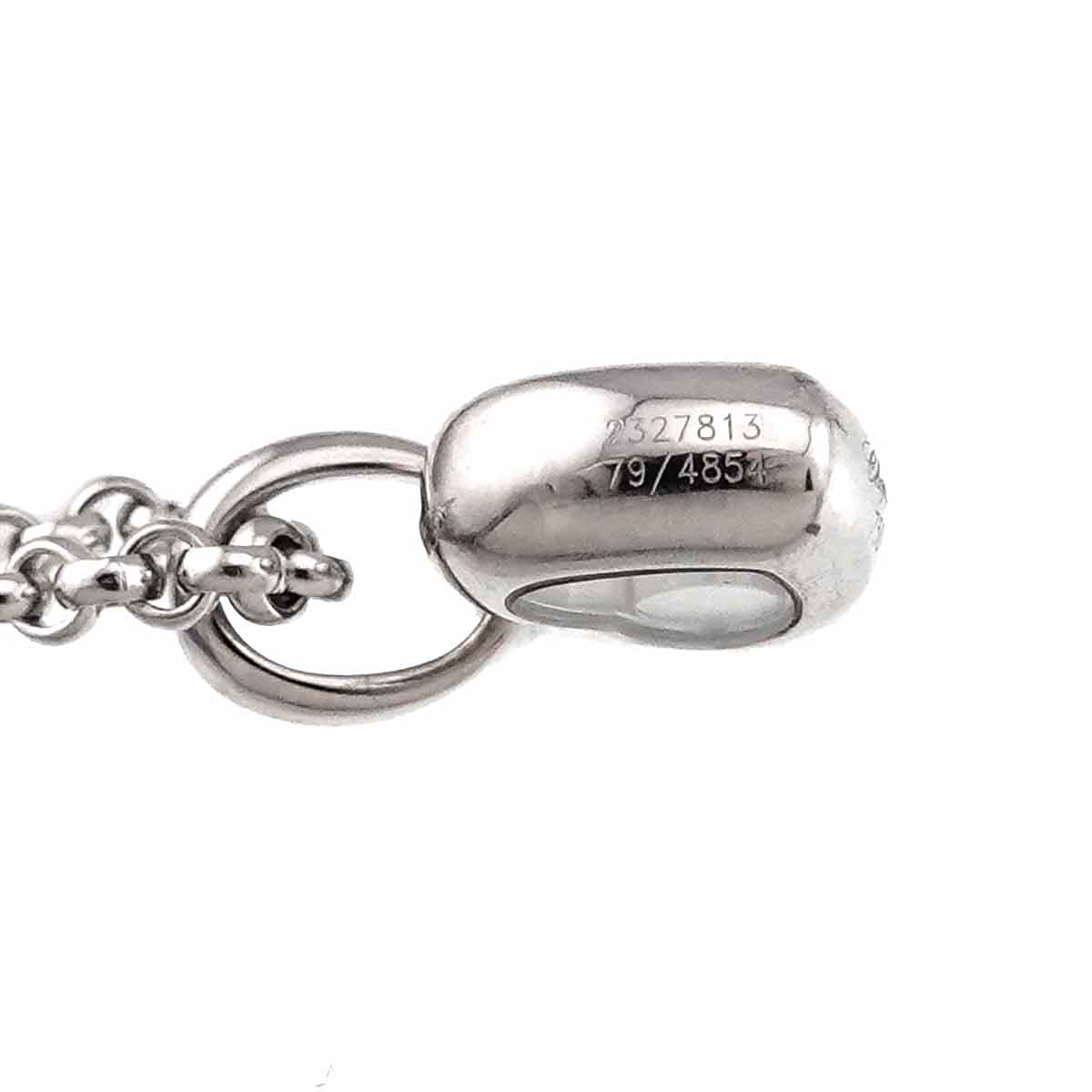 Happy Diamond Heart Necklace 18K White Gold 750