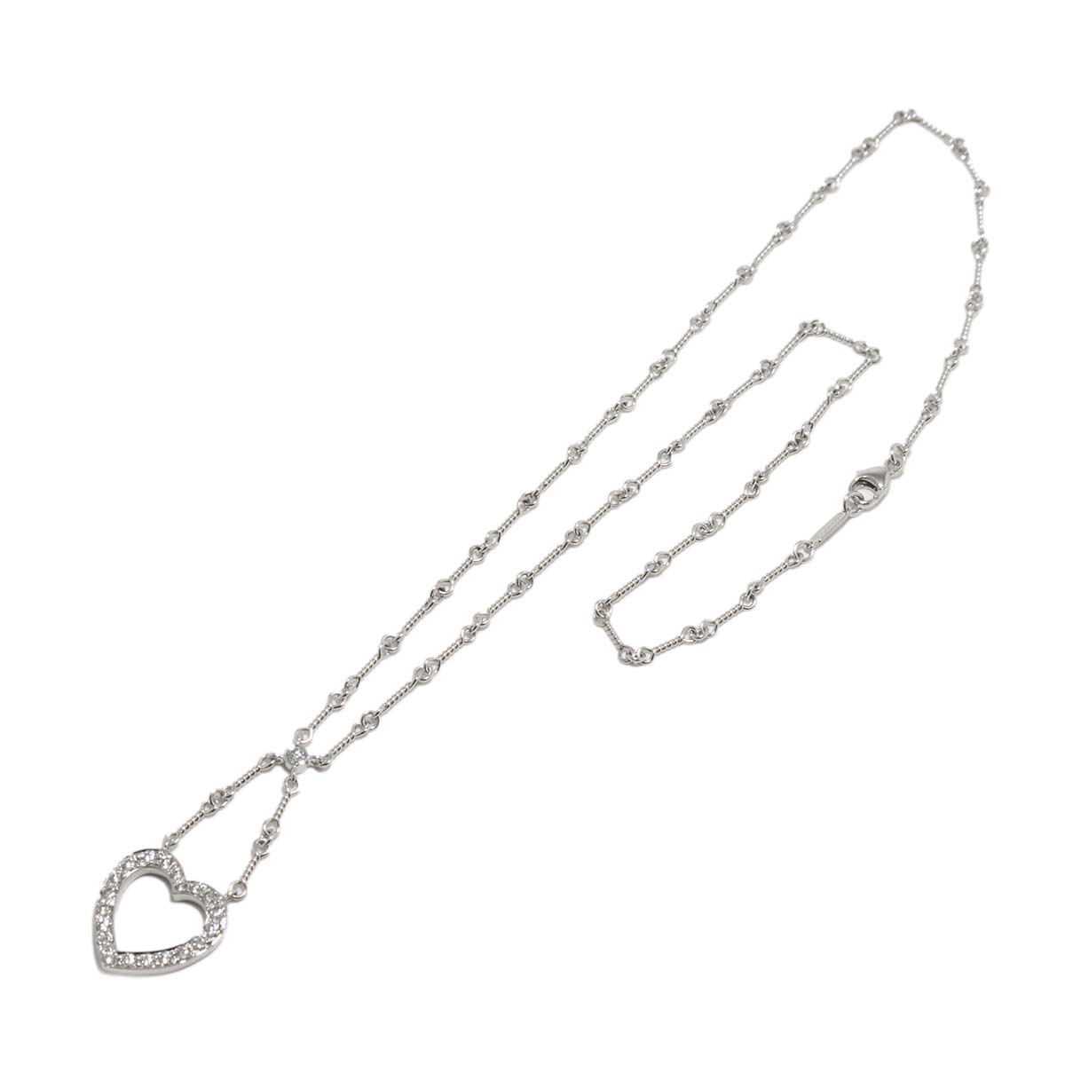 Sentimental Heart Diamond Necklace Platinum