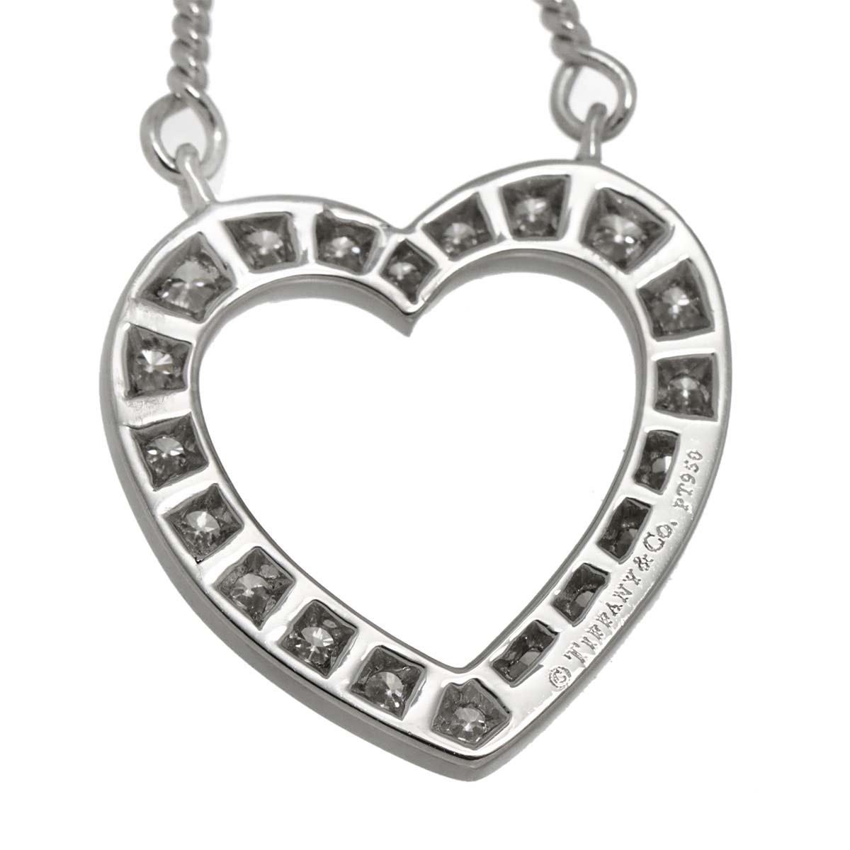 Sentimental Heart Diamond Necklace Platinum
