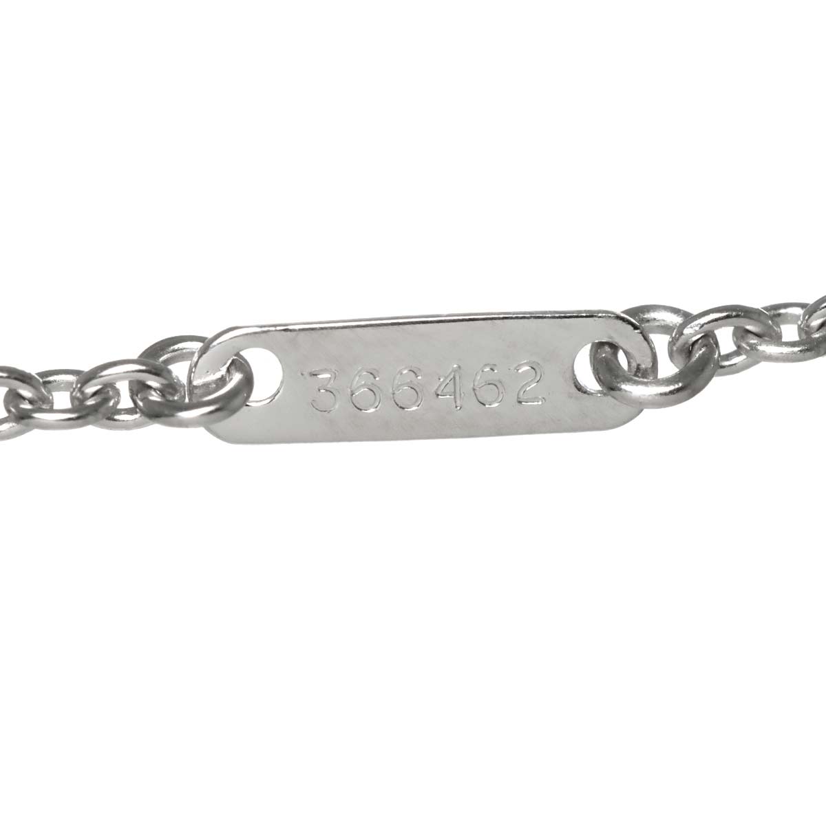 Frog motif Necklace 18K WG 750