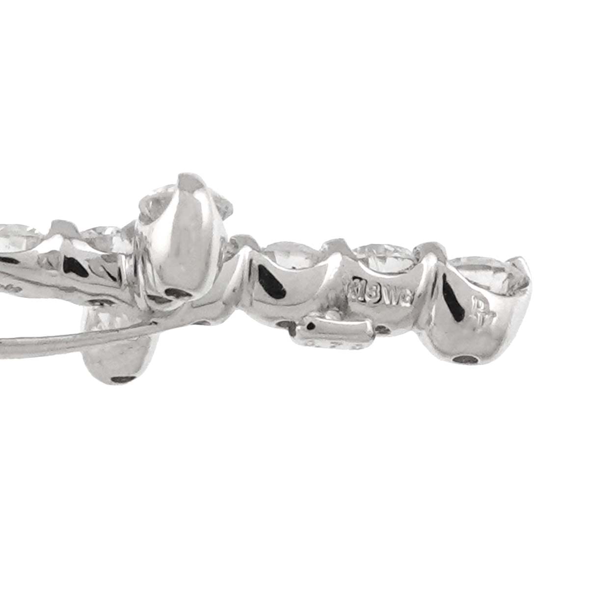 Cross motif Diamond 0.70ct Necklace 18K White Gold 750