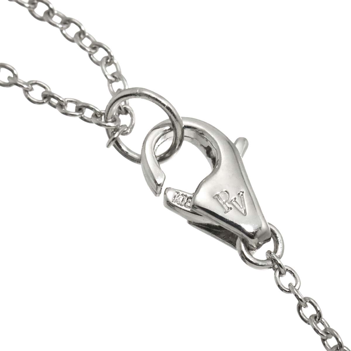 Cross motif Diamond 0.70ct Necklace 18K White Gold 750