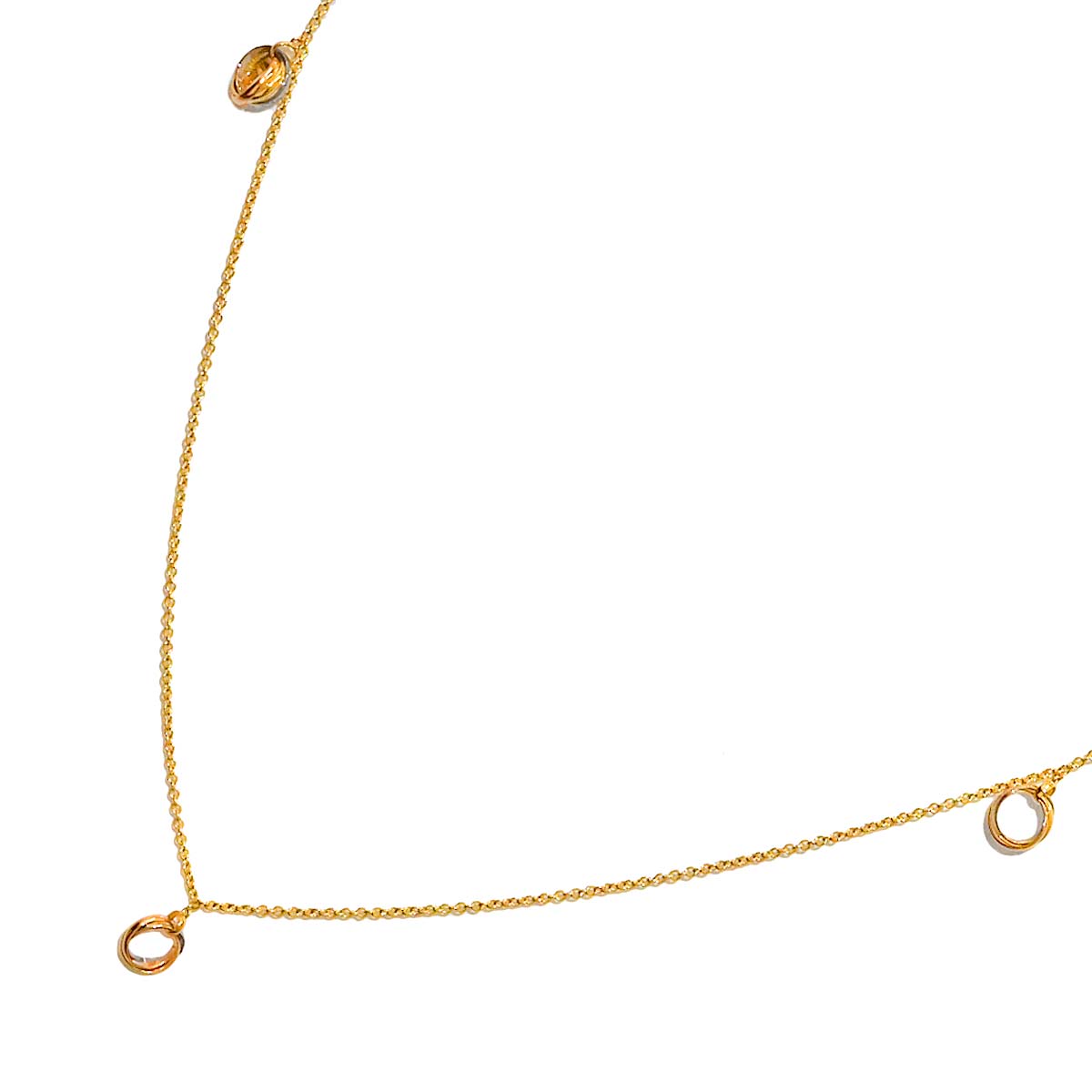 Trinity Necklace 18K YG WG PG 750