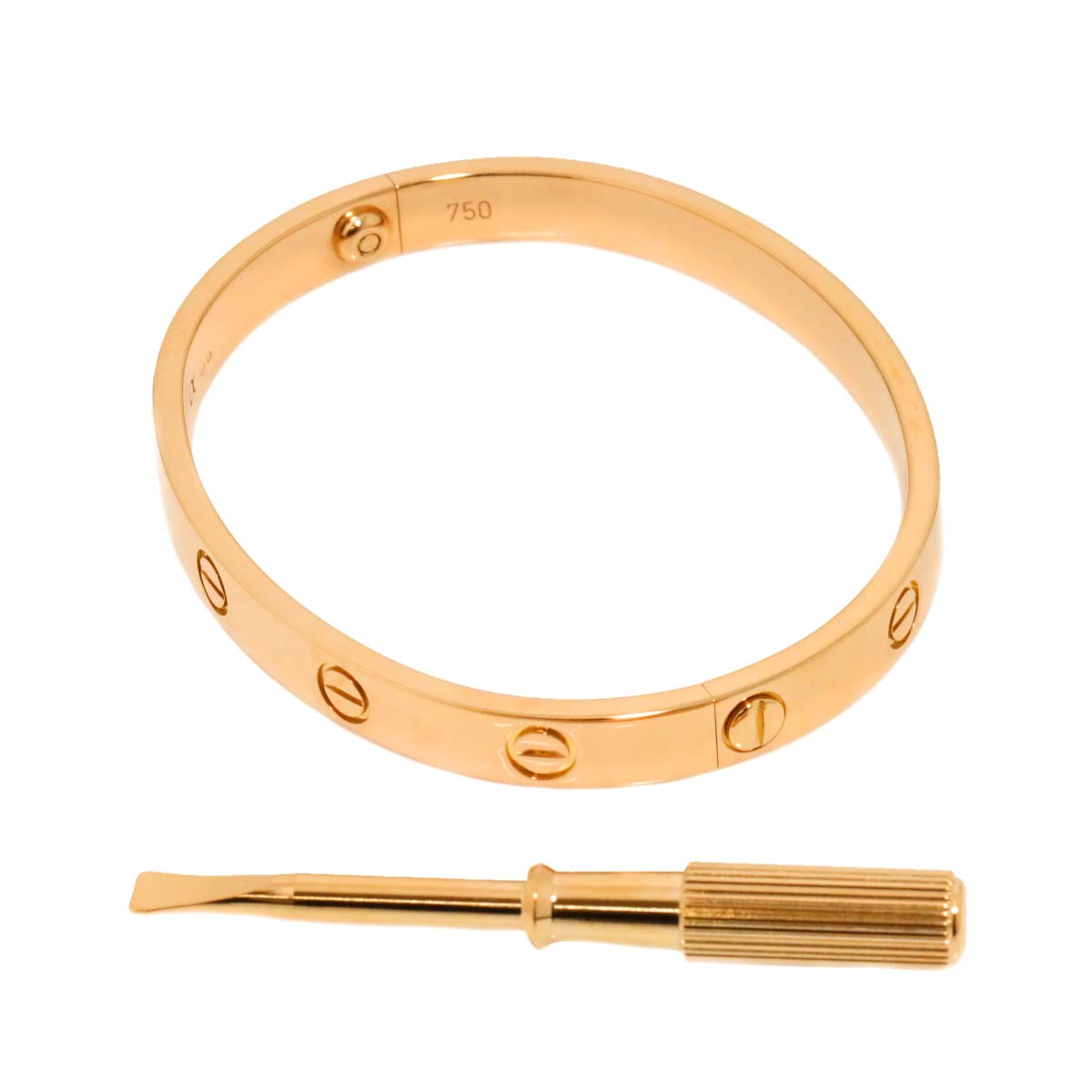 Love Bracelet Bangle 18K Pink Gold 750 Size16