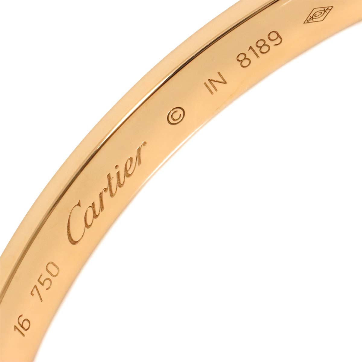 Love Bracelet Bangle 18K Pink Gold 750 Size16