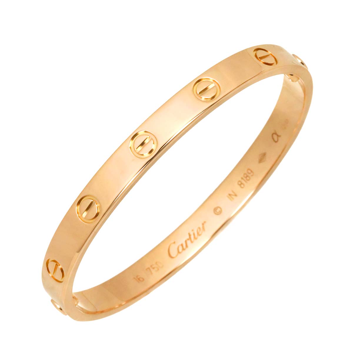 Love Bracelet Bangle 18K Pink Gold 750 Size16