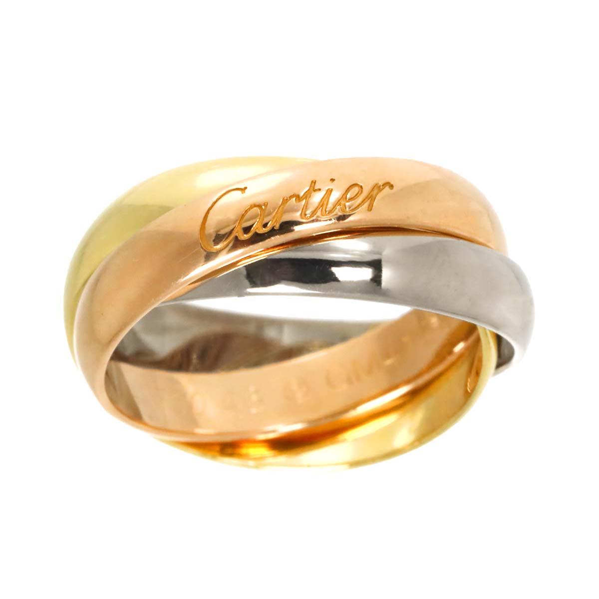 Trinity MM Ring 18K YG WG PG 750 Size46 3.75(US)