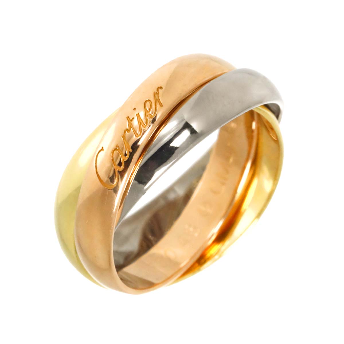 Trinity MM Ring 18K YG WG PG 750 Size46 3.75(US)