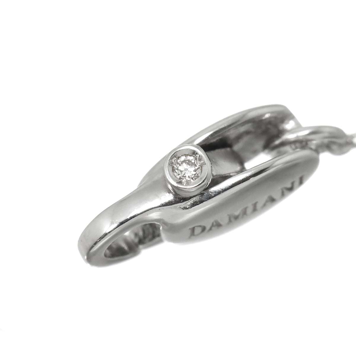 Diamond Necklace 18K WG PG 750