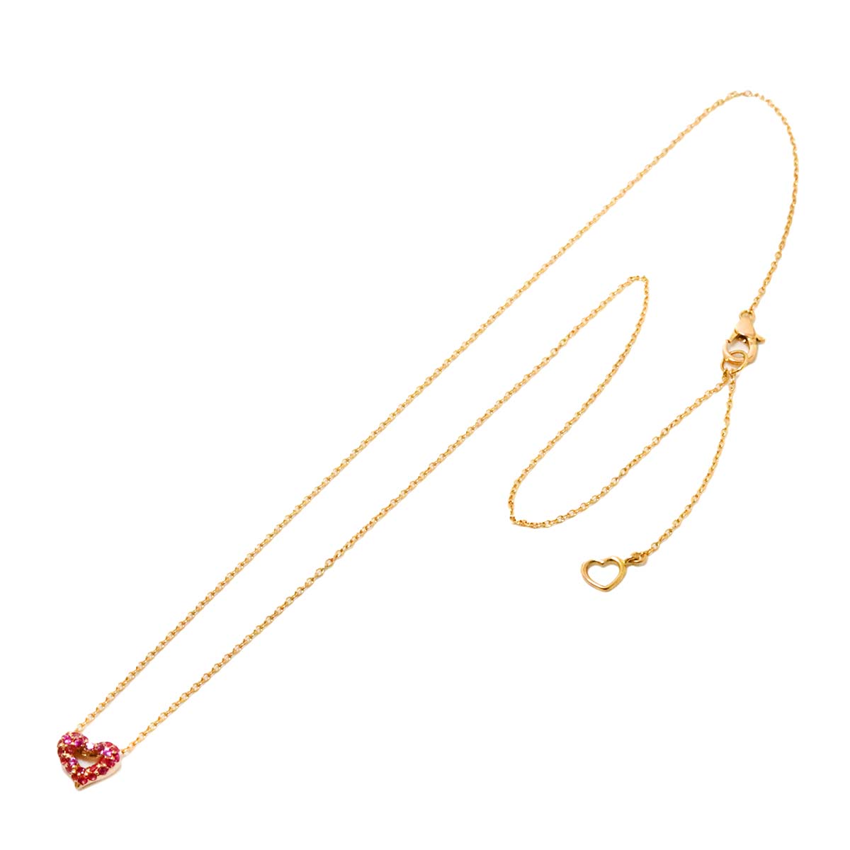 Sapphire 0.20ct Necklace 18K PG 750