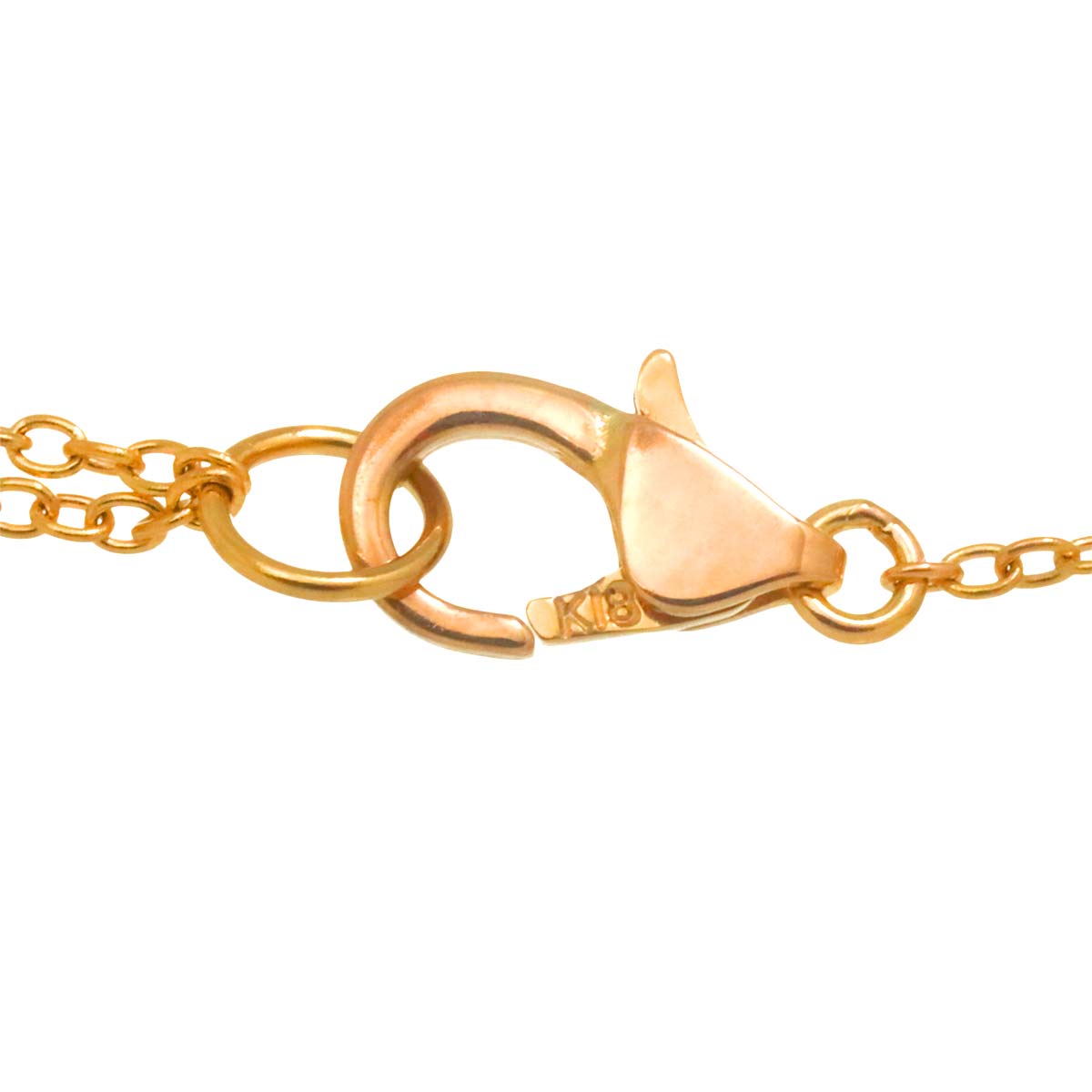 Sapphire 0.20ct Necklace 18K PG 750