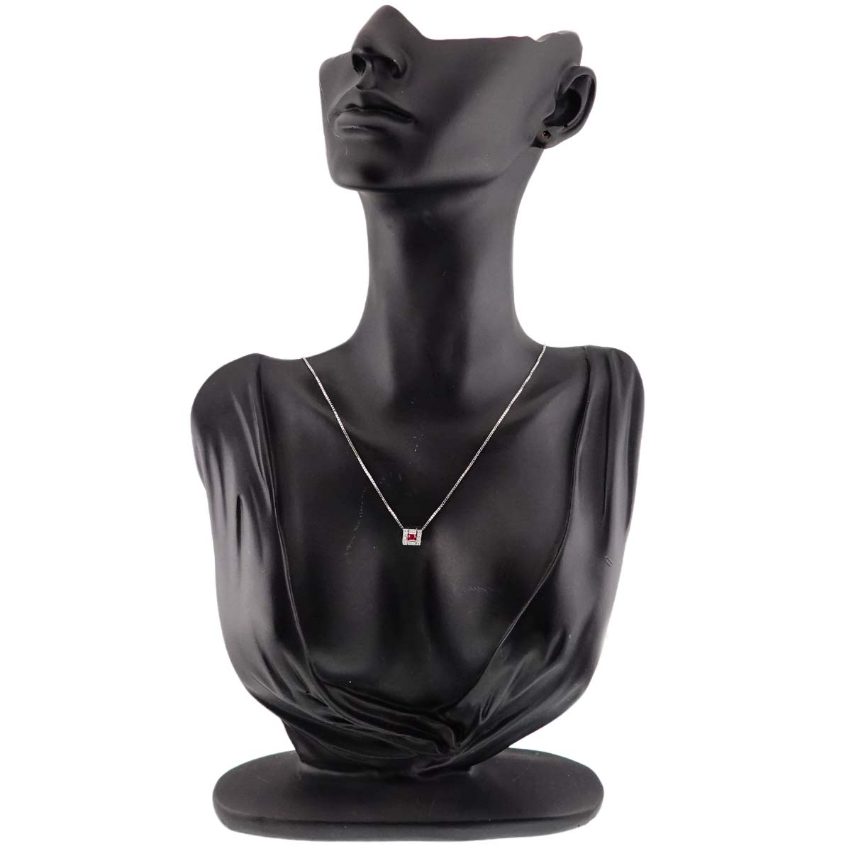 Belle Epoque Ruby Diamond Necklace 18K WG 750