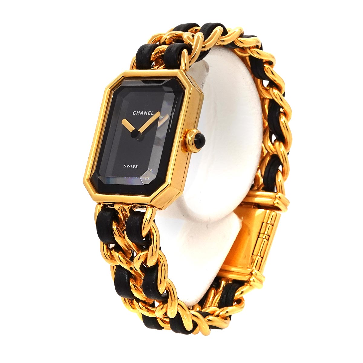 Premiere Size S H0001 Vintage Quartz Black Dial Ladies Watch