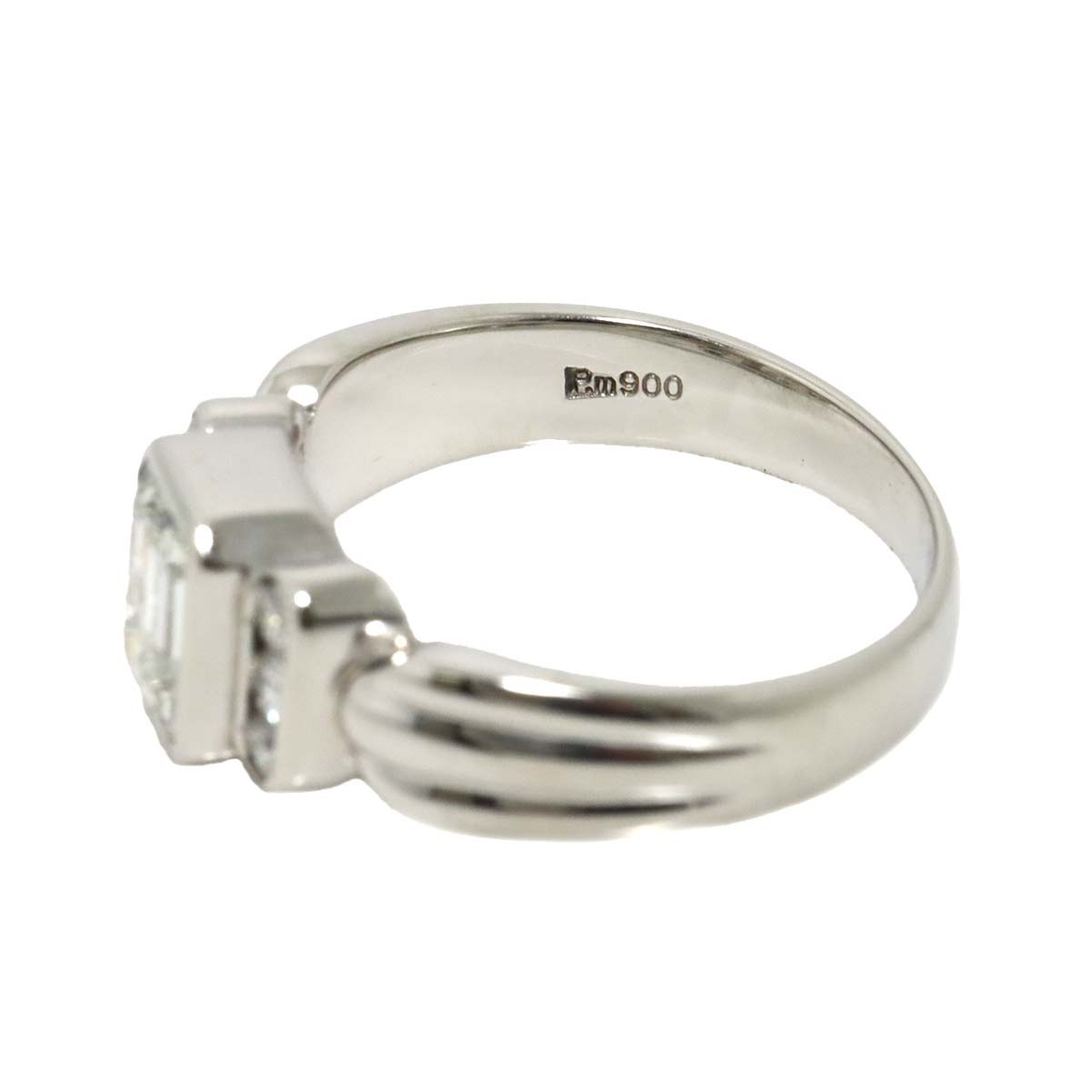 Diamond 1.104ct/0.18ct Ring Pt Platinum size6.25-6.5(US)