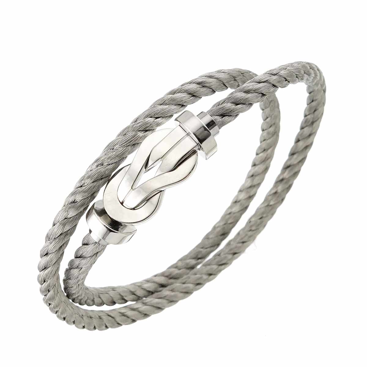 Chance Infini Bracelet LM 18K White Gold 750 Steel size18