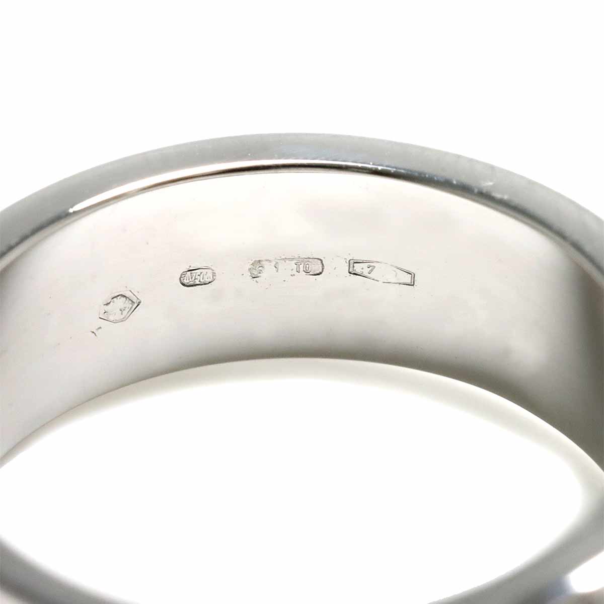 Ring Diamond 18K K18 WG 750 size12 5.5-5.75(US)