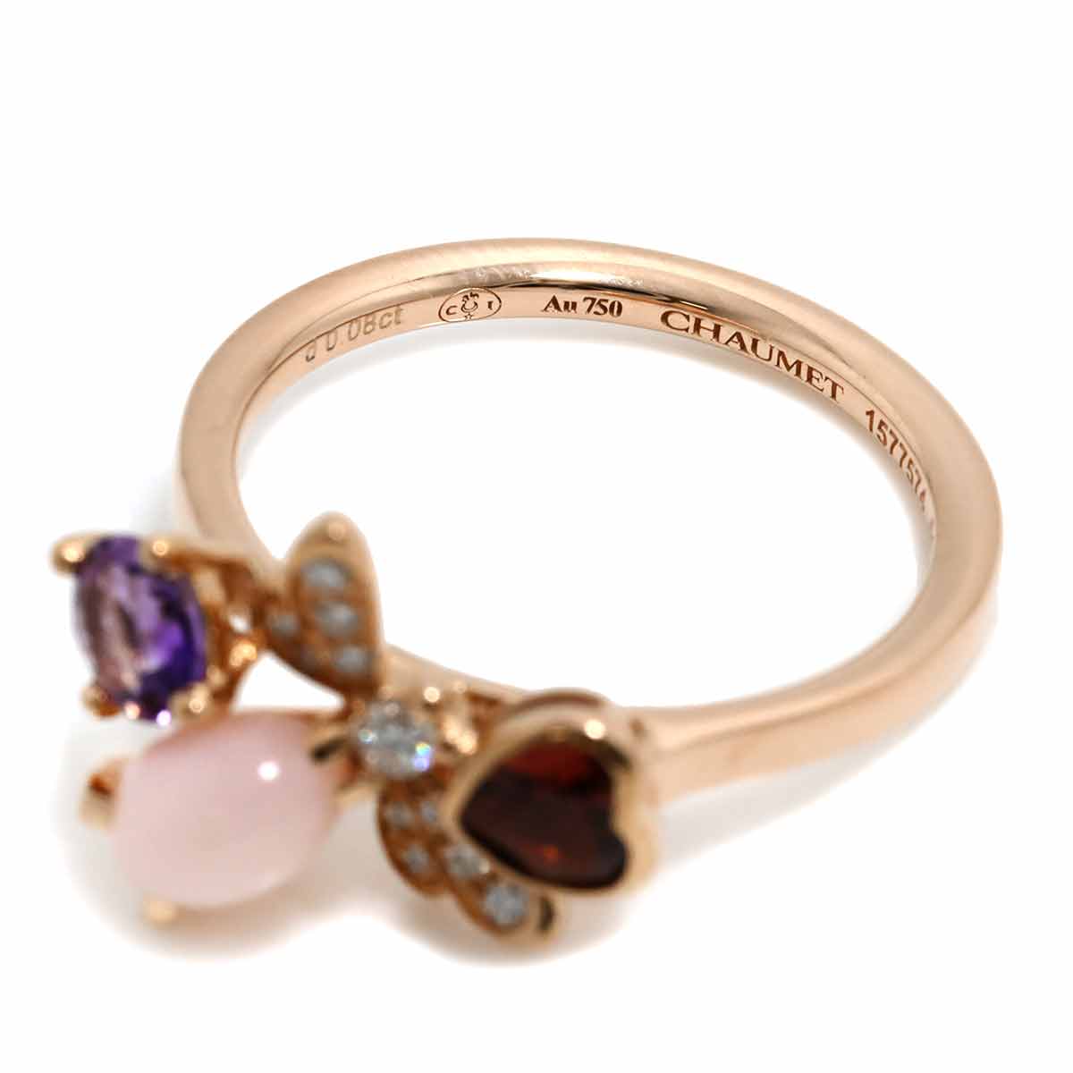 Multi Stone Diamond 0.08ct 18K PG 750 size51 5.5-5.75(US) 90302714