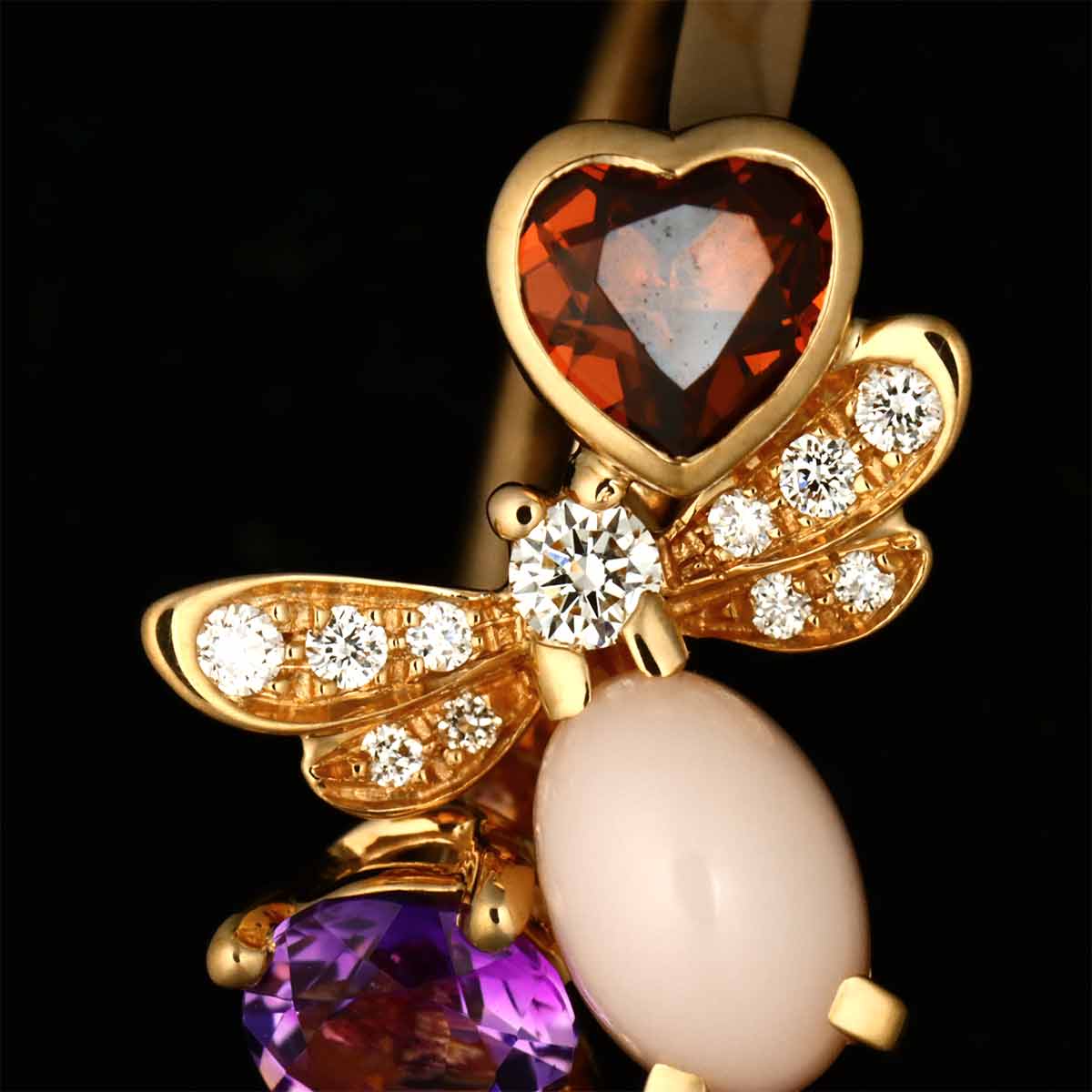 Multi Stone Diamond 0.08ct 18K PG 750 size51 5.5-5.75(US) 90302714