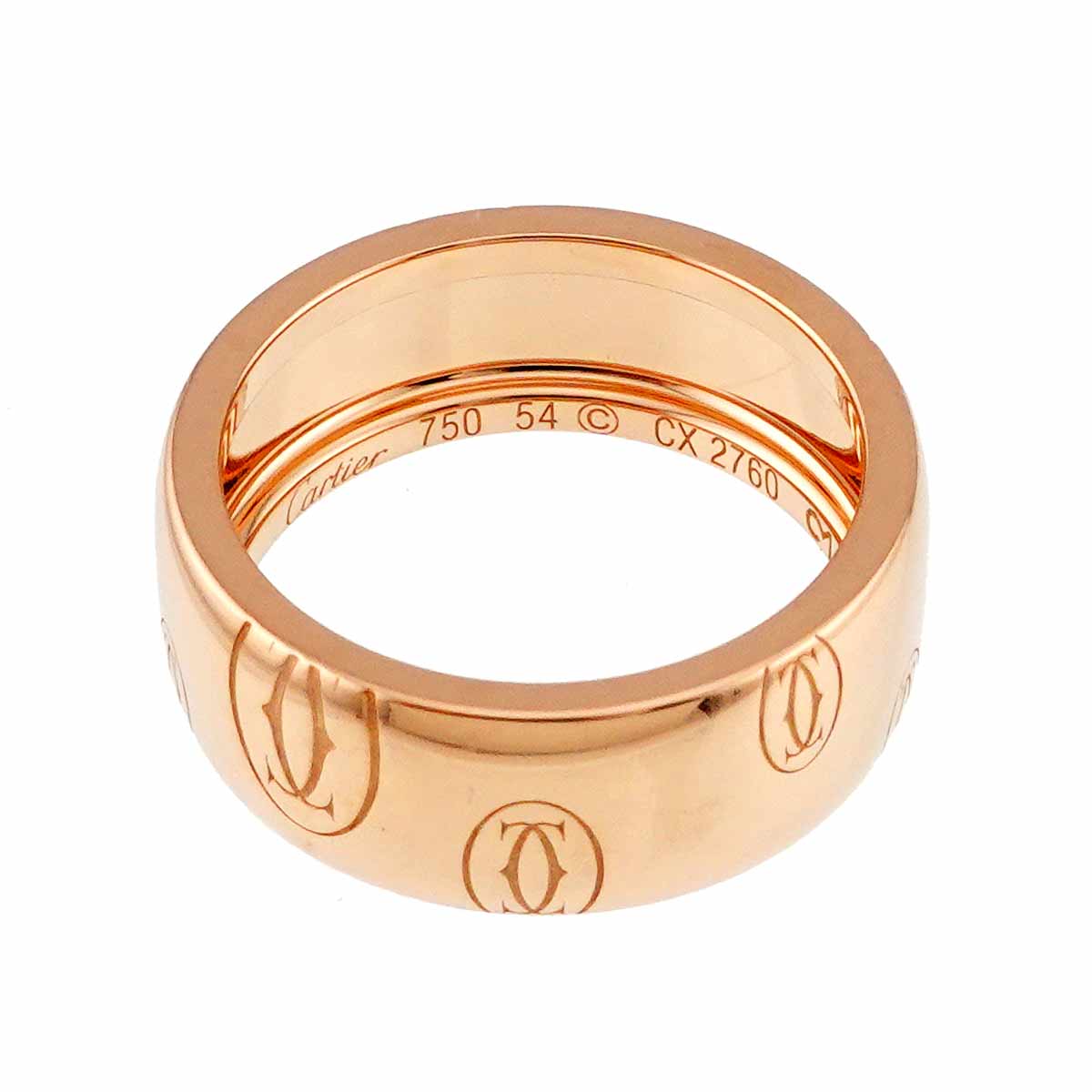 Happy birthday LM Ring 18K PG 750 size54 6.5-6.75(US)