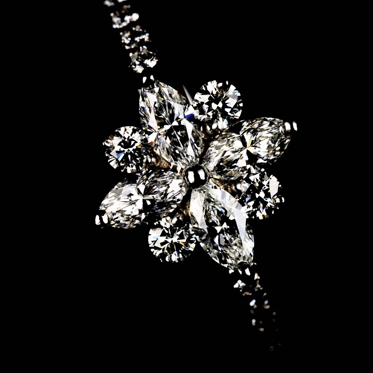 Victoria Diamond Ring Platinum Size5.5-5.75(US)