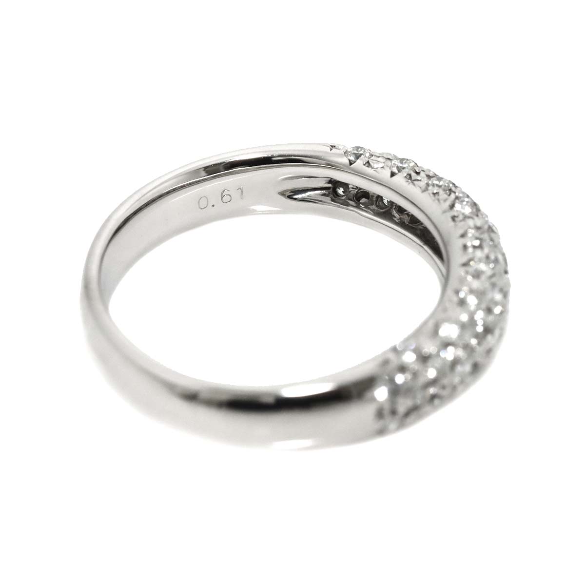 Diamond 0.61ct Ring Platinum size6-6.25(US)