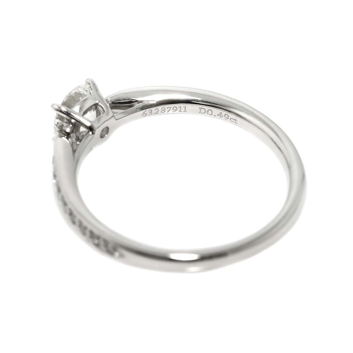 Harmony Diamond 0.49ct G/VS1/3EX Ring Pt Size5.25-5.5(US)