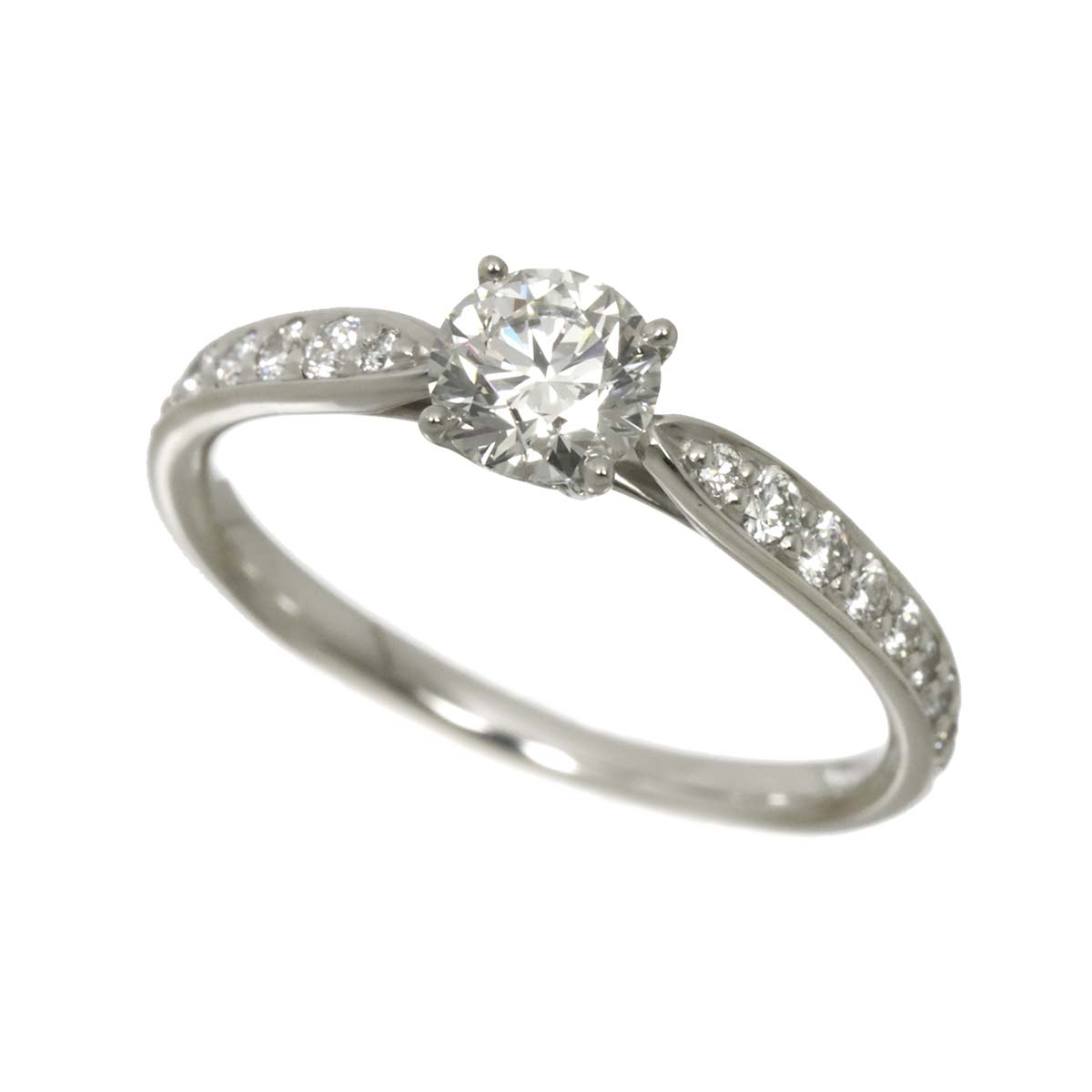 Harmony Diamond 0.49ct G/VS1/3EX Ring Pt Size5.25-5.5(US)