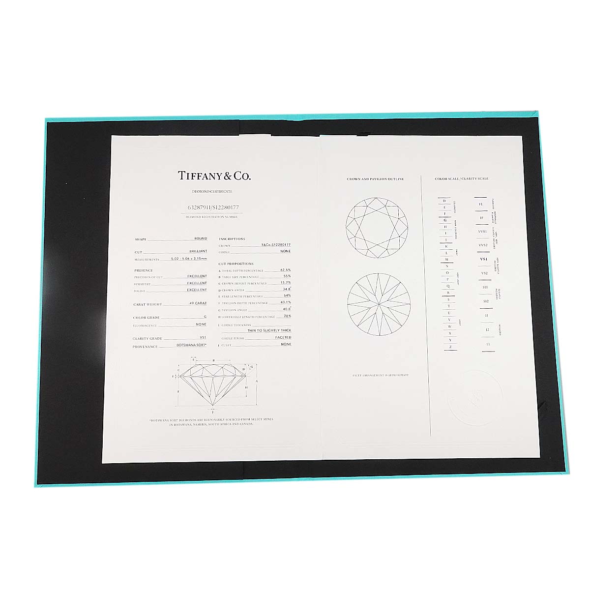Harmony Diamond 0.49ct G/VS1/3EX Ring Pt Size5.25-5.5(US)