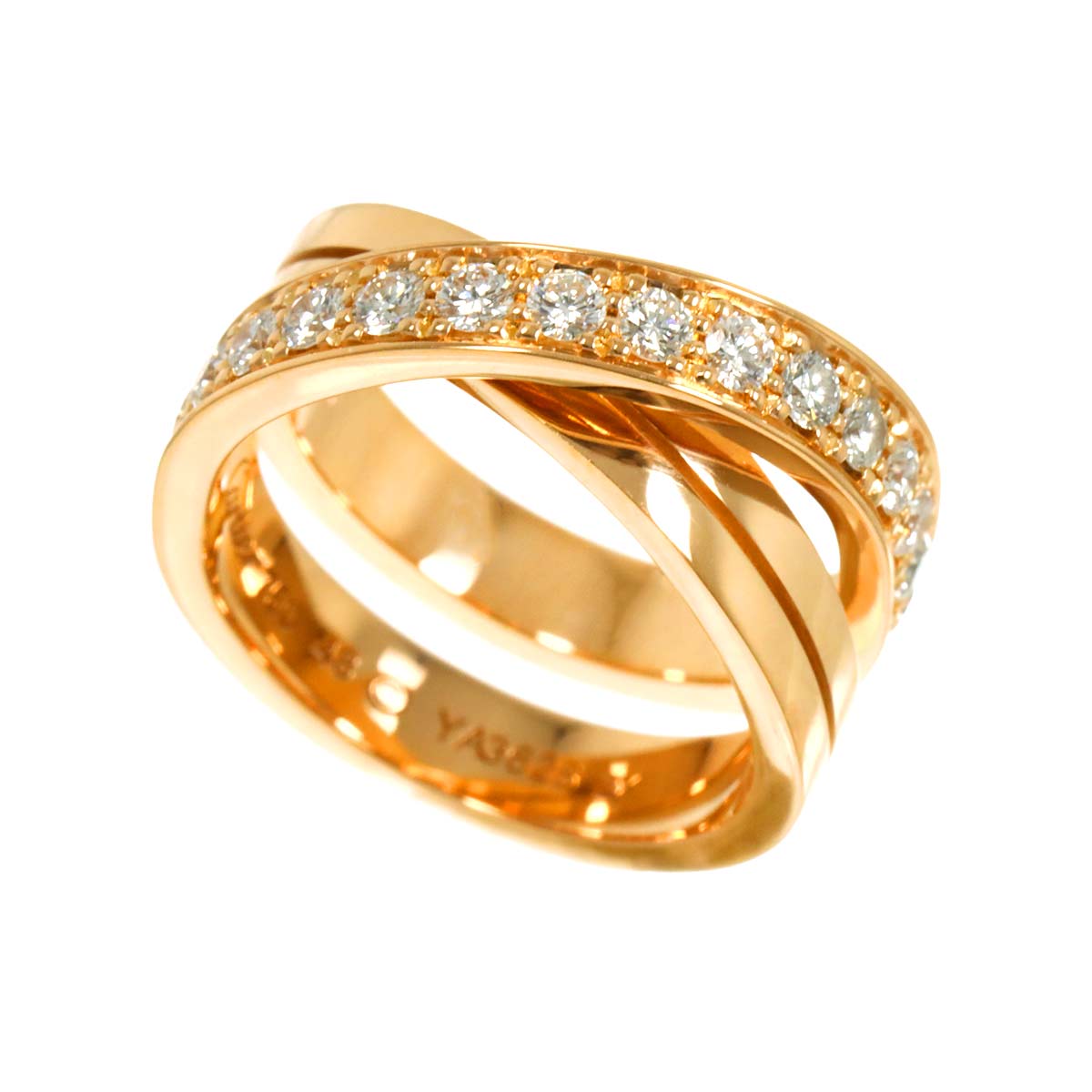 Etincelle De Diamond Ring 18K Pink Gold 750 size48 4.5(US)