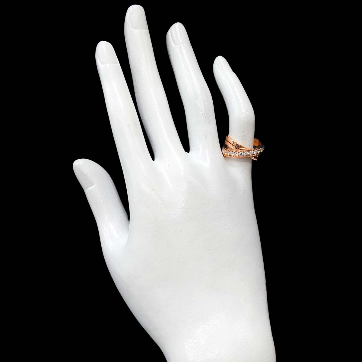 Etincelle De Diamond Ring 18K Pink Gold 750 size48 4.5(US)