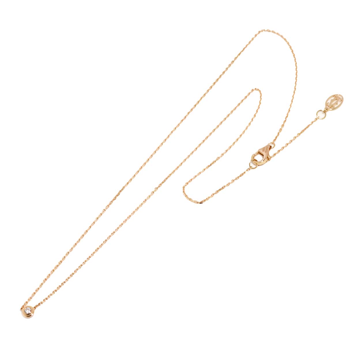 d Amour Diamond Necklace XS 18K Pink Gold 750