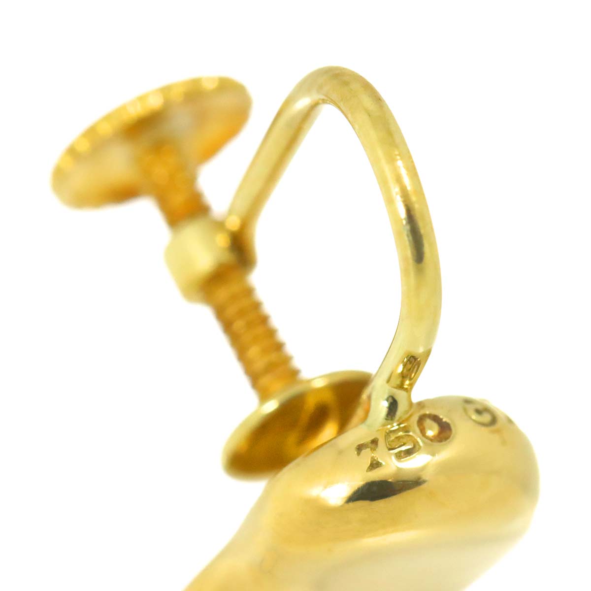 Bean Earrings 18K Yellow Gold 750