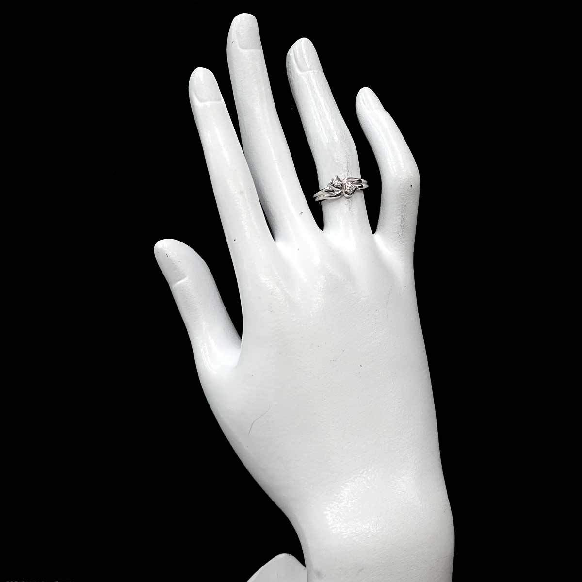 Diamond Ring Pt Platinum size5.75-6(US)