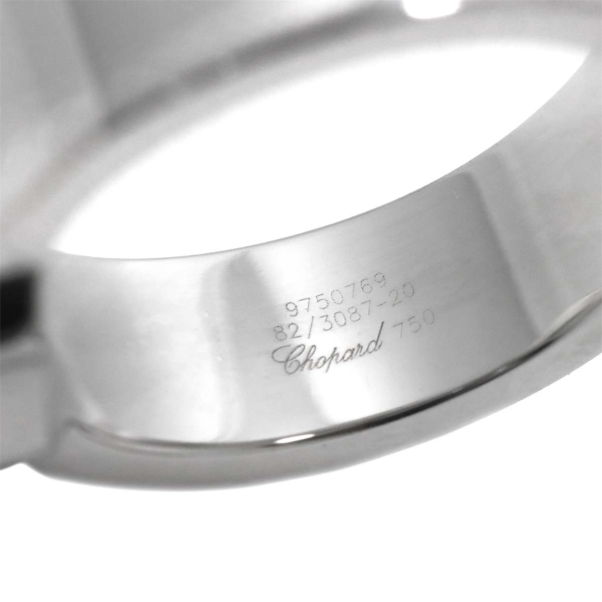 Happy Diamond Ring 18K White Gold 750 Size5.25(US)