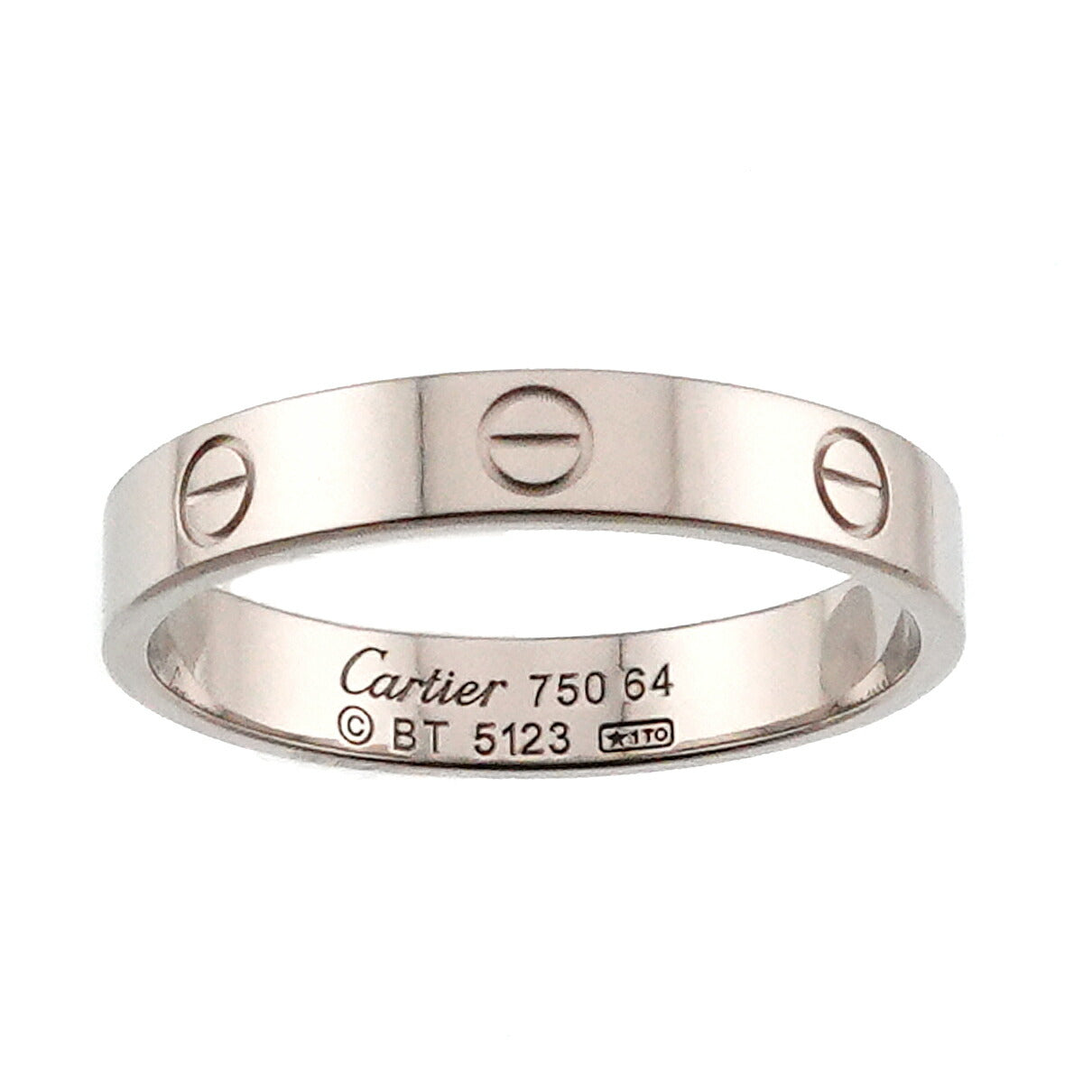 Mini Love Ring 18K White Gold 750 size64 10.5-10.75(US)