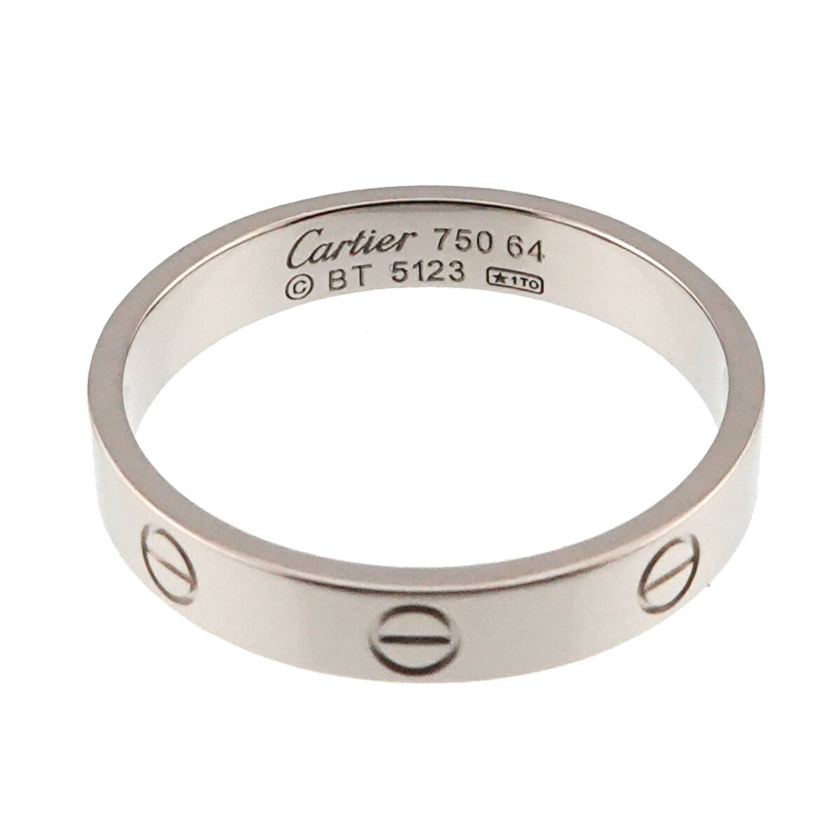 Mini Love Ring 18K White Gold 750 size64 10.5-10.75(US)
