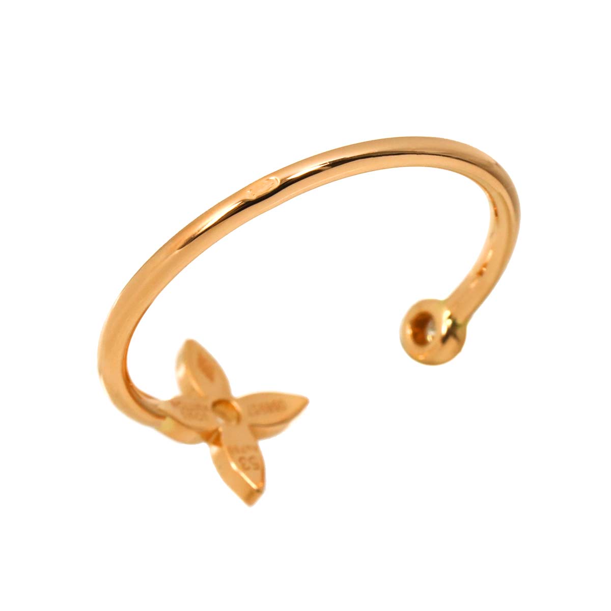 Berg Monogram Ring Diamond 18K YG WG PG Size53 6.25-6.5US