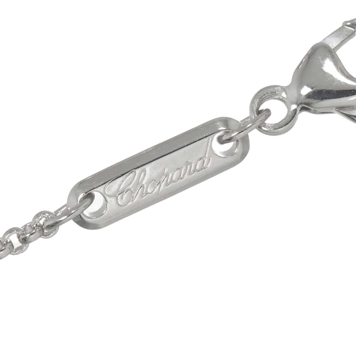 Happy Diamond Soccer ball Necklace 18K WG 750